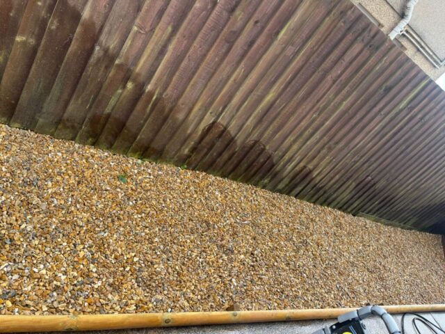 New gravel Stone Layed