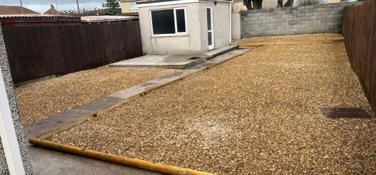 New gravel Stone Layed